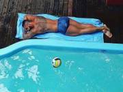 Laying by the pool (X-Post /r/thicchaps)