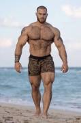 Big Dude at the Beach