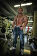 In the gym