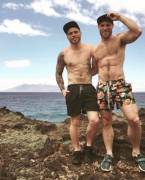 Olympic Skier Gus Kenworthy and boyfriend Matthew Wilkas on vacation