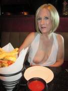 Flashing At Dinner