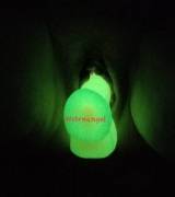 Inserted glow in the dark dildo 1 [F44]