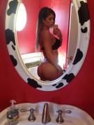 In the mirror