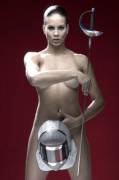 Fencing without protection is bad for your health, even if you are Olympian Alejandra Benítez