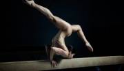 Gymnast Alicia Sacramone nude on balance beam