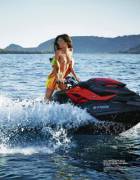 Jet skiing