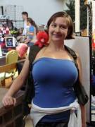 Busty gamer girl