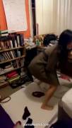 flashes her tits and pussy when she's drunk - amateur [gif]