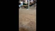 Oktoberfest in Germany - Girl jerks the guy under the table! Handjob public [gif]