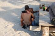 On the beach