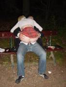Riding him on the bench