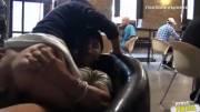 Crazy public sex in coffee shop [00:59]