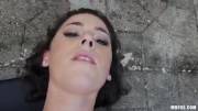 Sexy brunette public pickup POV