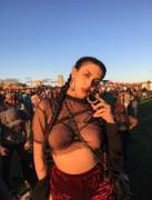 Girl in see through