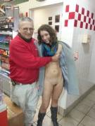 Letting a clerk grope her