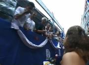 Two friends show up naked to Pride parade