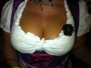 Dirndl cleavage.