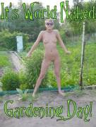 Looking back on World Naked Gardening Day 2015