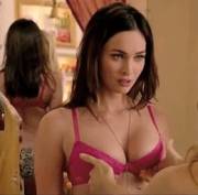 Megan Fox boob grab in a bra