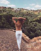 Topless in white