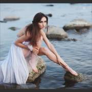 White Dress by the Water