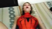 Spider girl fucked and came on