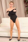 Chloe Toy black long sleeved leotard from onlytease.com