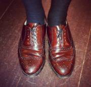 These are men's Bostonian oxfords in brown, after a good shoe shining. Looking for this exact style in other colors. Help?