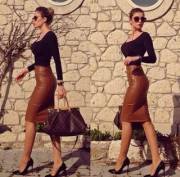 Leather Skirt