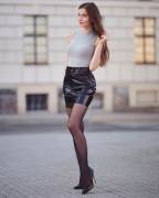 Ariadna in a black skirt