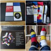 Mondriaan/De Stijl socks, 5x1 so no pairs