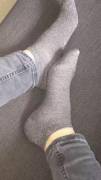 grey ankle socks