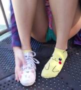 Pikachu ankle sock