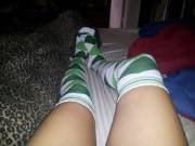 St. Patrick's green argyles from yesterday..