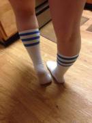 Blue Knee Highs