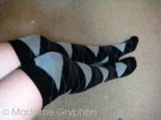 Argyle over-the-knee