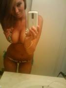 Bikini cleavage self pic