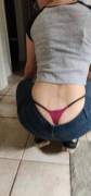 Maroon thongslip