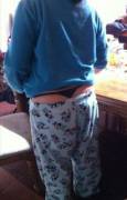 the rare pajama pants whale tail