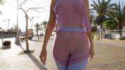 Strolling the street sport attire