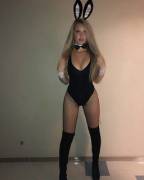 Fishnet bunny