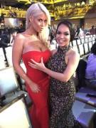 Bridgette and Emily Mena at the AVN Awards 2017 (XPost from r/BridgetteB)