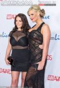 Angela White and Phoenix Marie at AVN Awards 2014