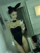 Cute Asian bunny girl