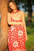 Red sundress!