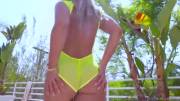 Kelsi Monroe walking around