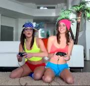 Leah Gotti &amp; Madi Meadows - Tribbing Gamer Teens