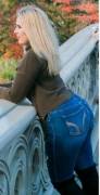 Contemplating the size of those jeans...