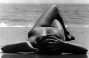 Nu de la plage Camargue, 1971 by Lucien Clergue.