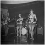 Topless girl band 'The Ladybirds', c.1968